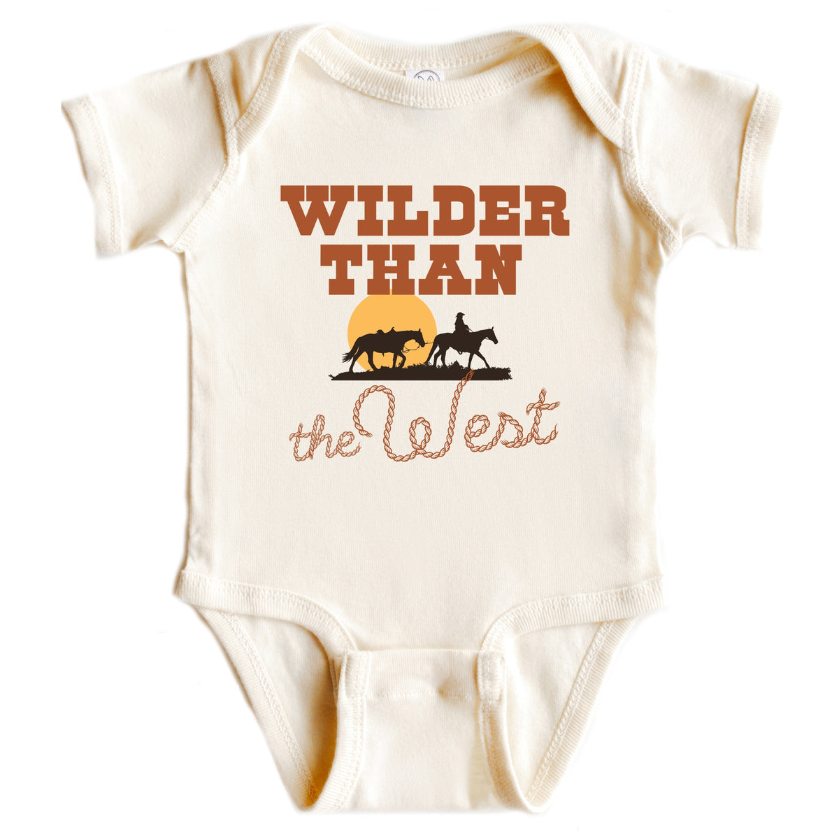 Wilder Than The West Bold - Baby Short Sleeve Graphic Bodysuit