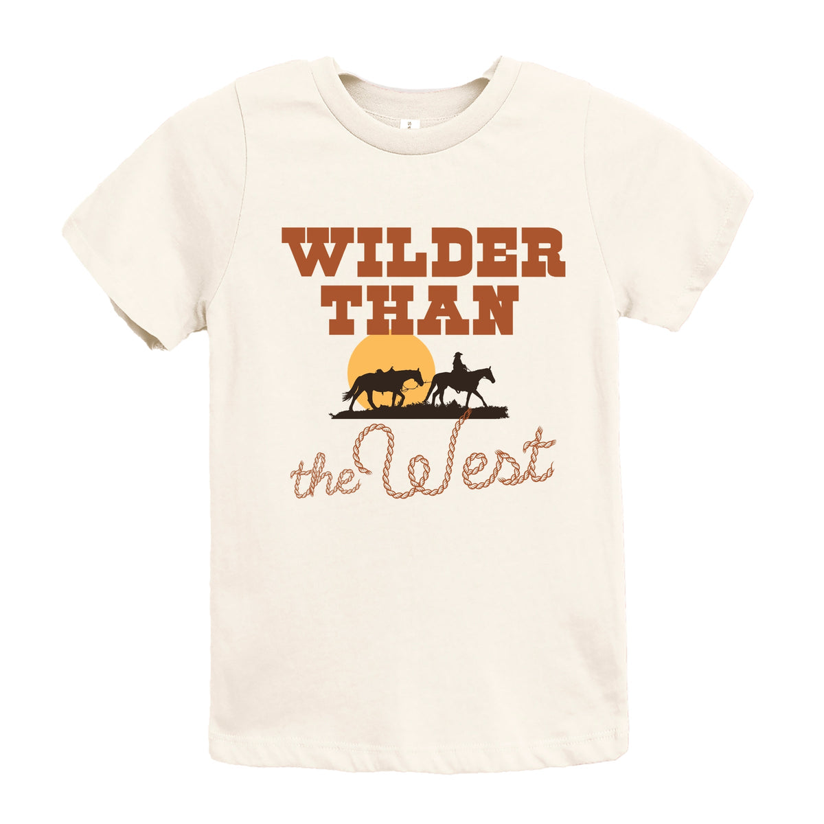 Wilder Than The West Bold - Youth Short Sleeve Graphic T-Shirt