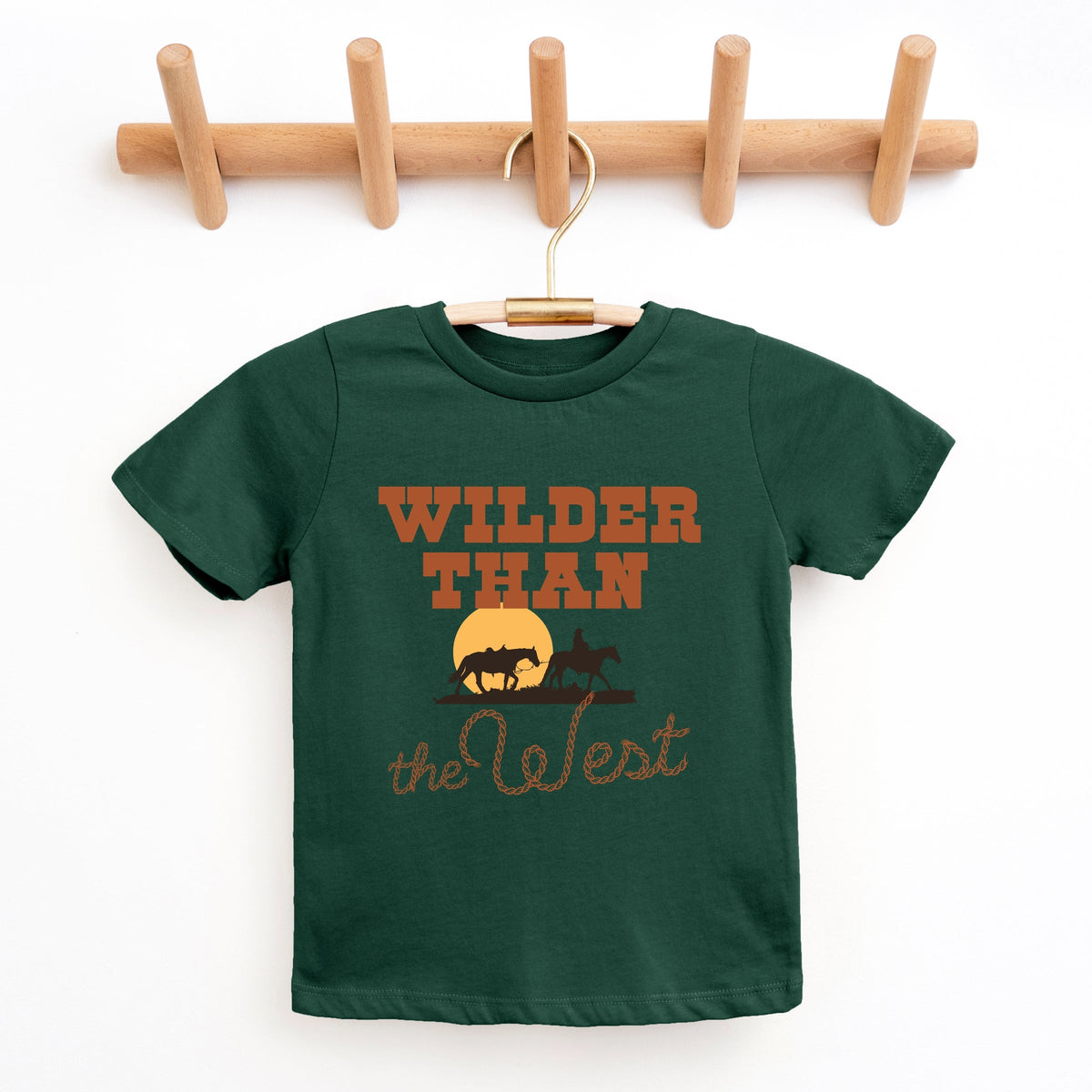 Wilder Than The West Bold - Youth Short Sleeve Graphic T-Shirt