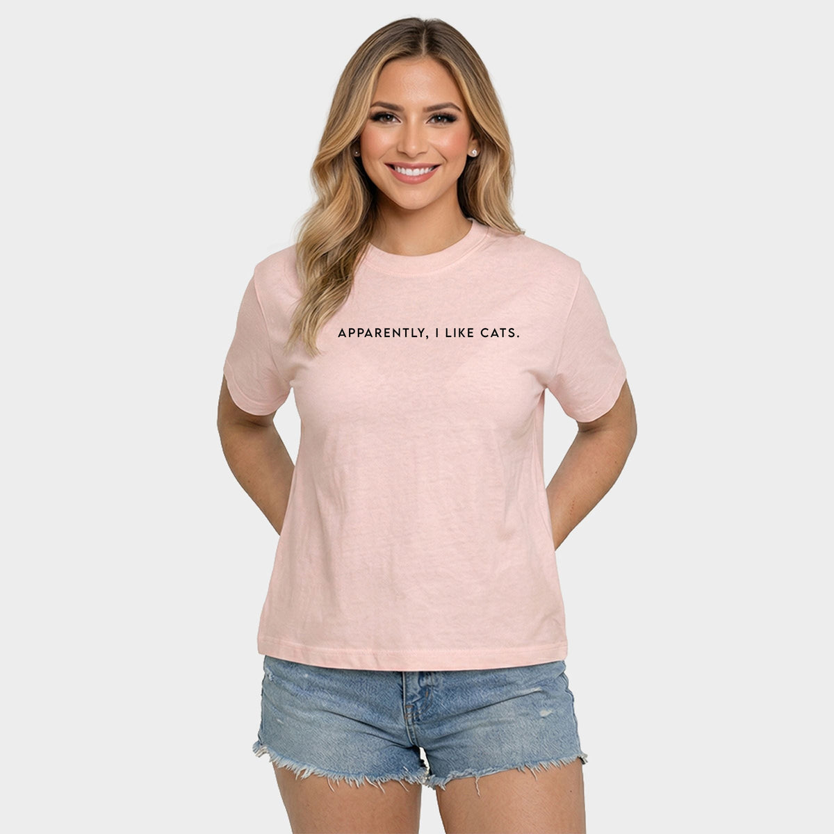 Apparently, I Like Cats - Women's Relaxed Boxy Tee