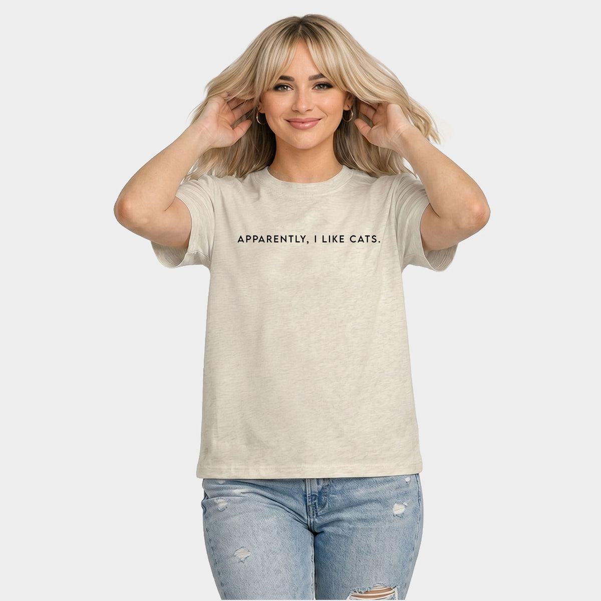 Apparently, I Like Cats - Women's Relaxed Boxy Tee