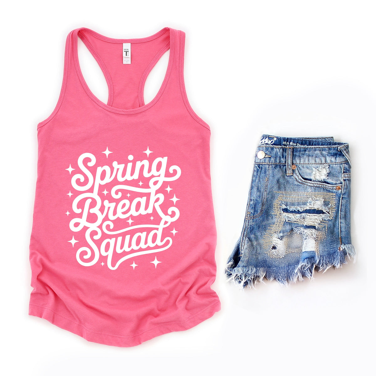 Spring Break Squad Stars - Women's Graphic Racerback Tank Top