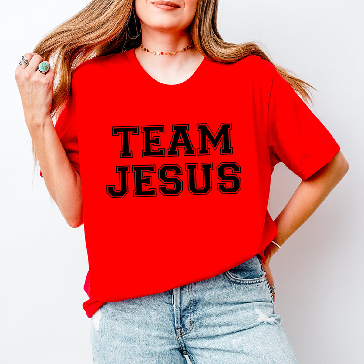 Team Jesus - Women's Short Sleeve Graphic T-Shirt