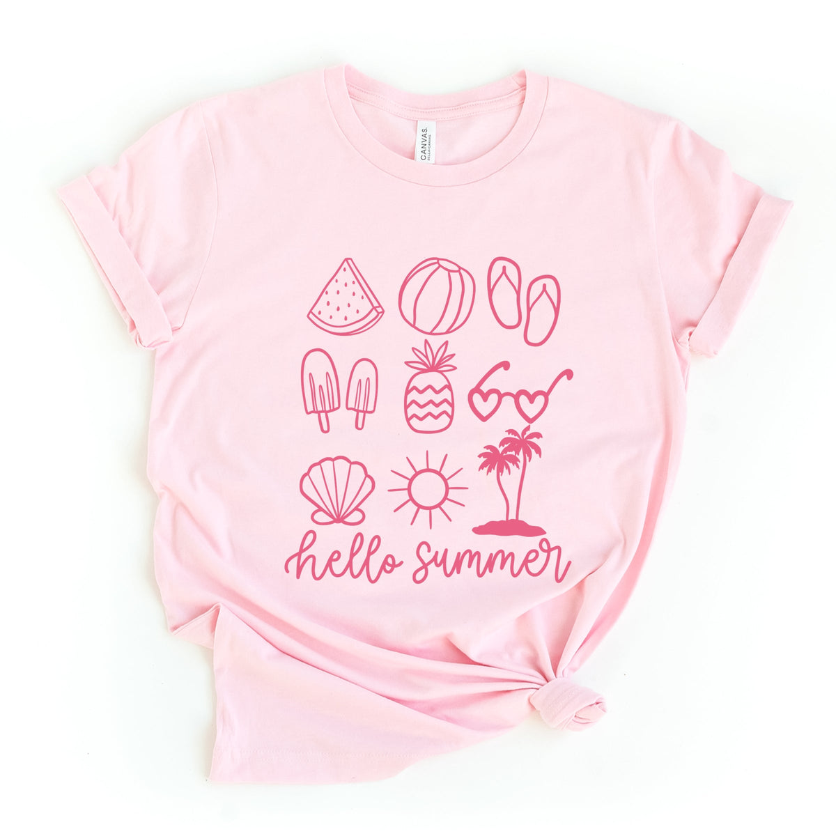 Hello Summer Chart - Women's Short Sleeve Graphic T-Shirt