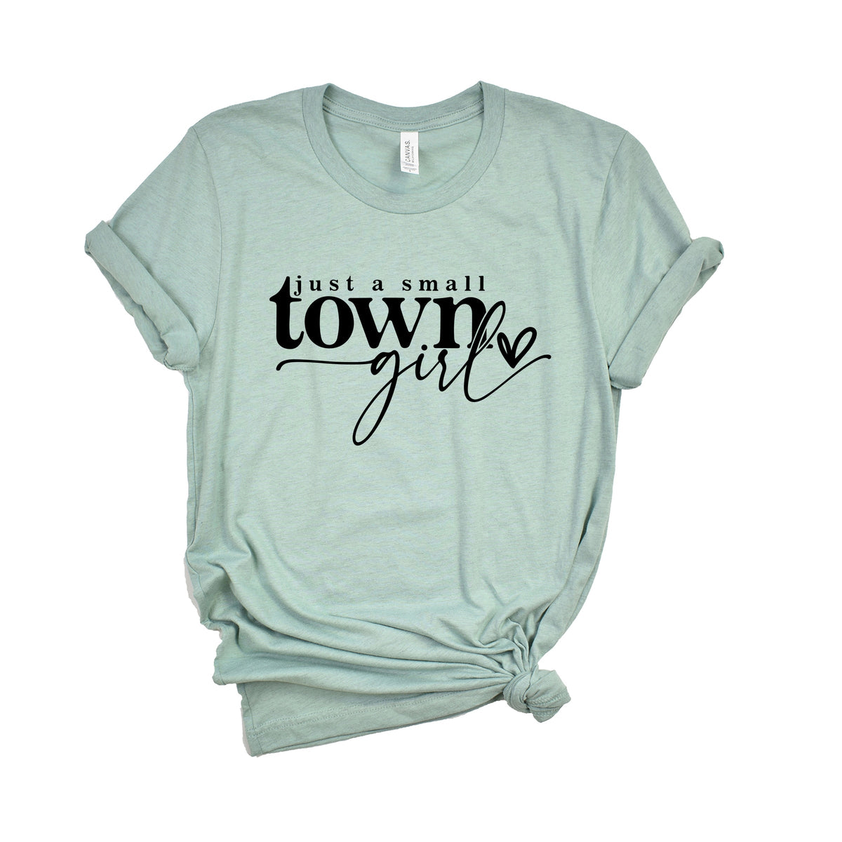 Small Town Girl Heart - Women's Short Sleeve Graphic T-Shirt