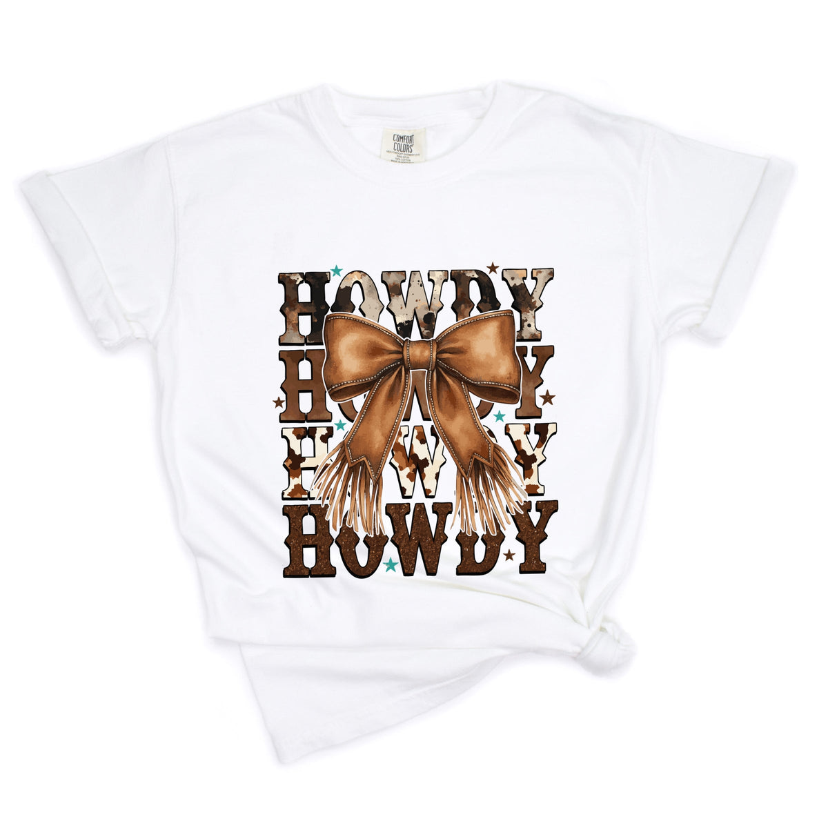 Coquette Howdy Stacked - Women's Garment Dyed Graphic T-Shirt
