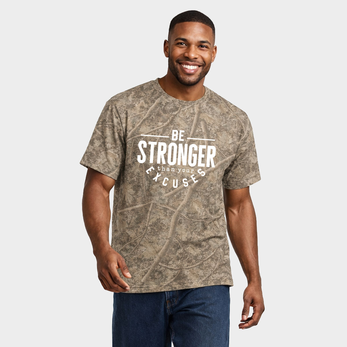 Be Stronger - Men's Heavyweight Camo Tee