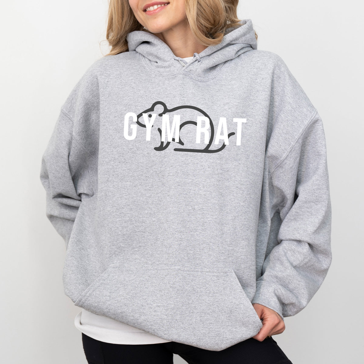 Gym Rat Outline - Women's Graphic Hoodie