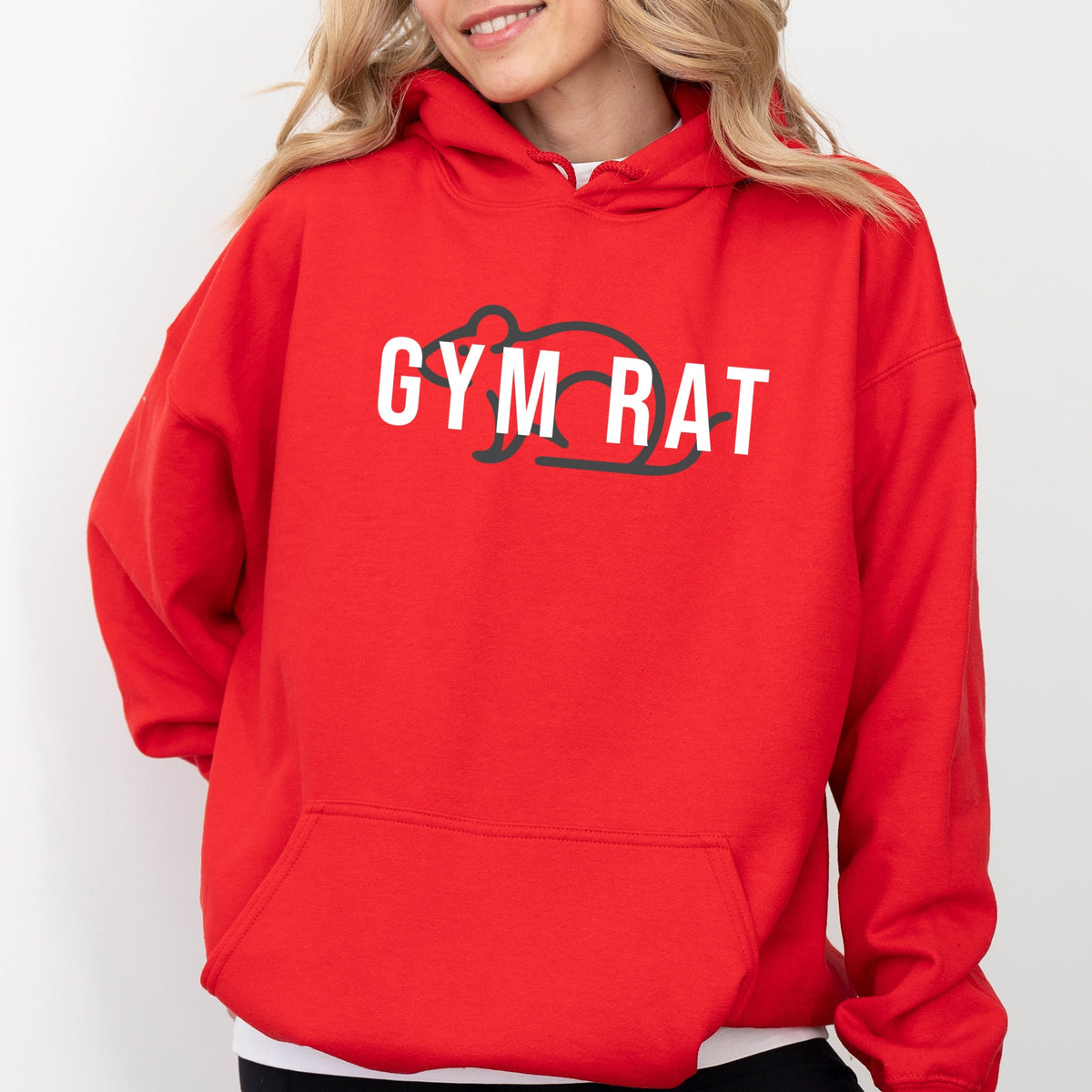 Gym Rat Outline - Women's Graphic Hoodie