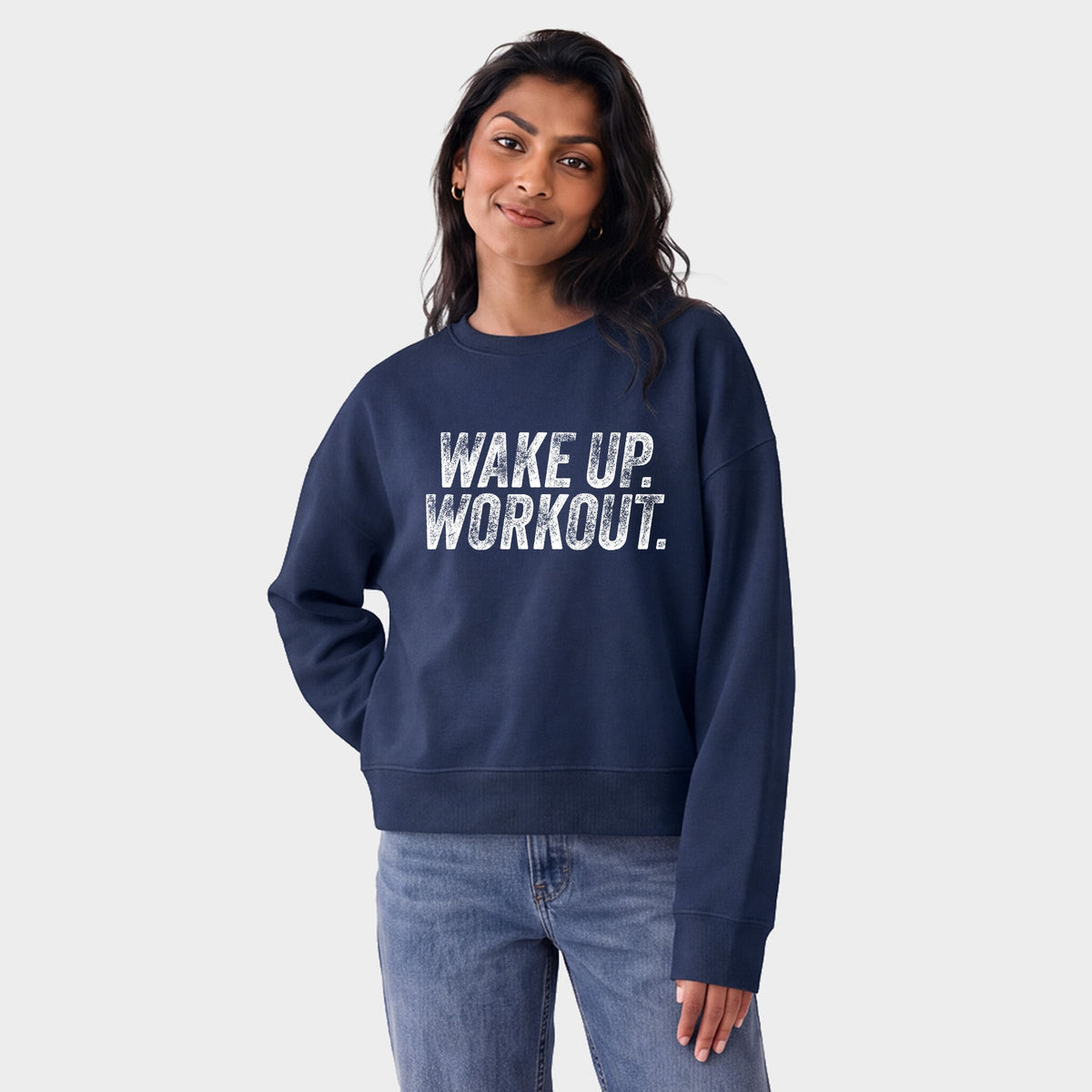 Wake Up. Workout. - Women's Cropped Sweatshirt