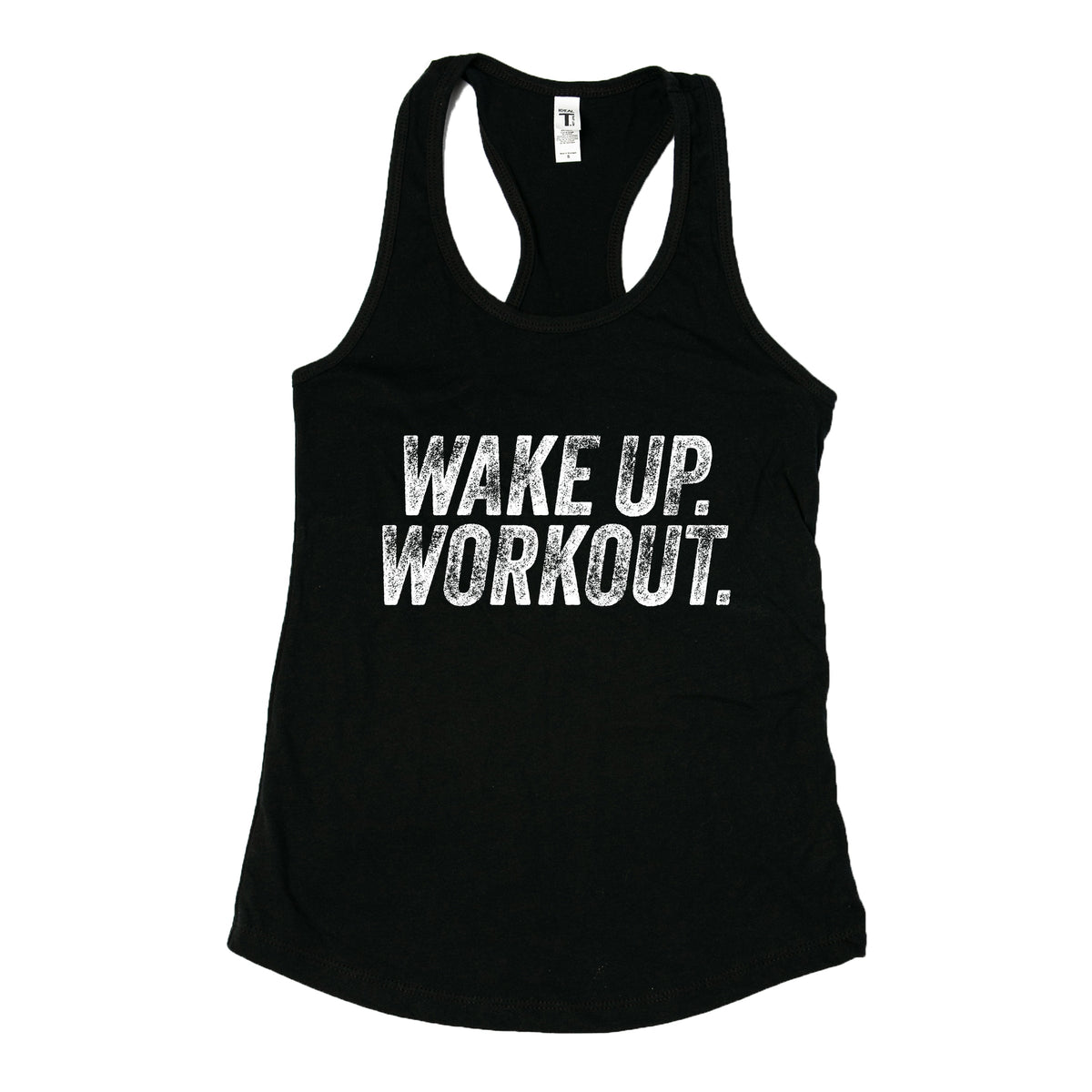 Wake Up. Workout. - Women's Graphic Racerback Tank Top