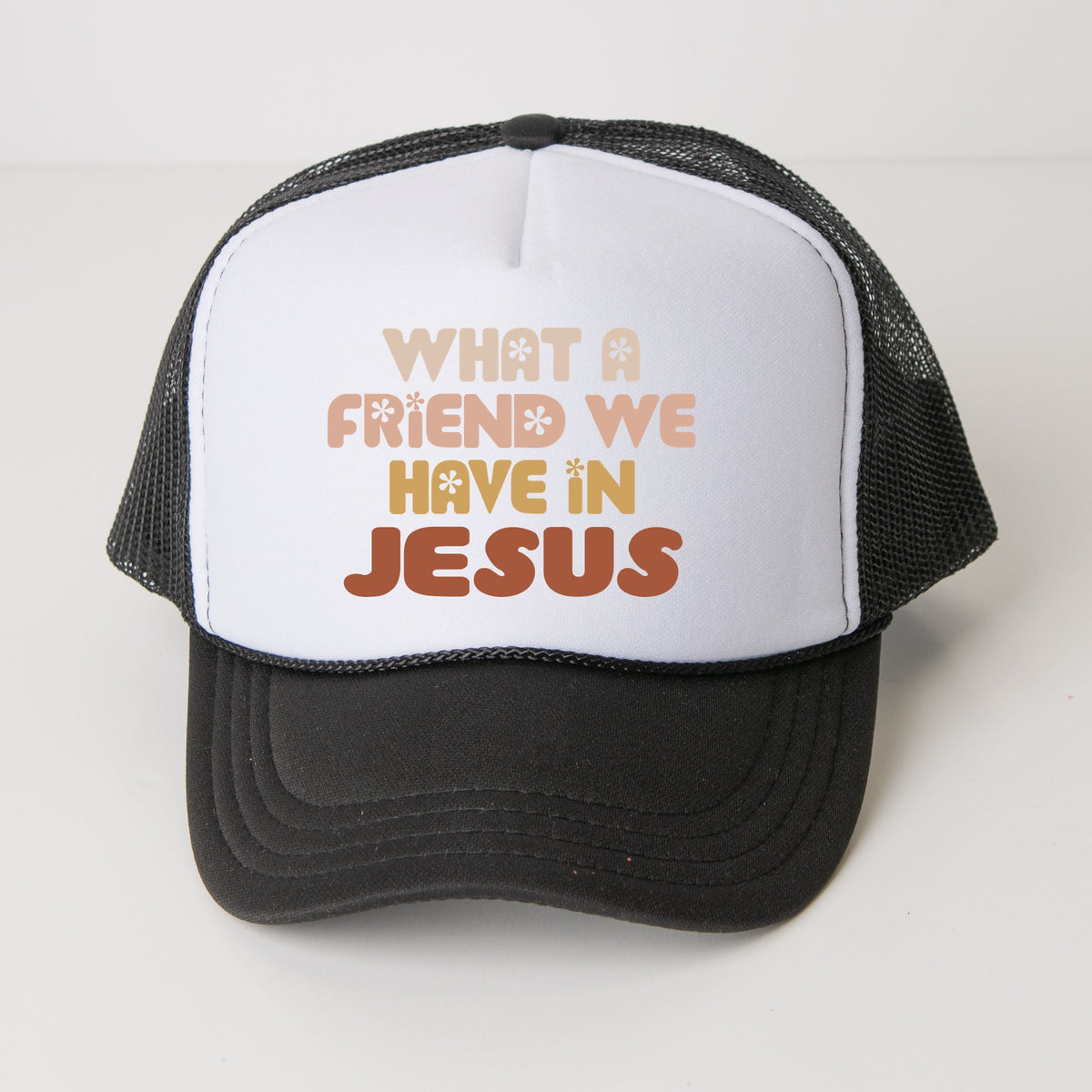 What A Friend We Have In Jesus Flowers - Youth Graphic Foam Trucker Hat