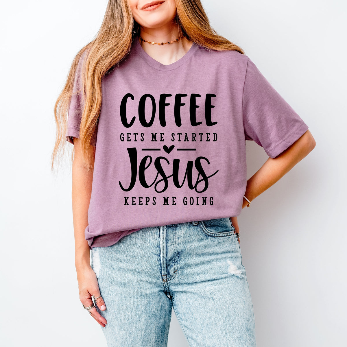 Coffee Gets Me Started - Women's Short Sleeve Graphic T-Shirt