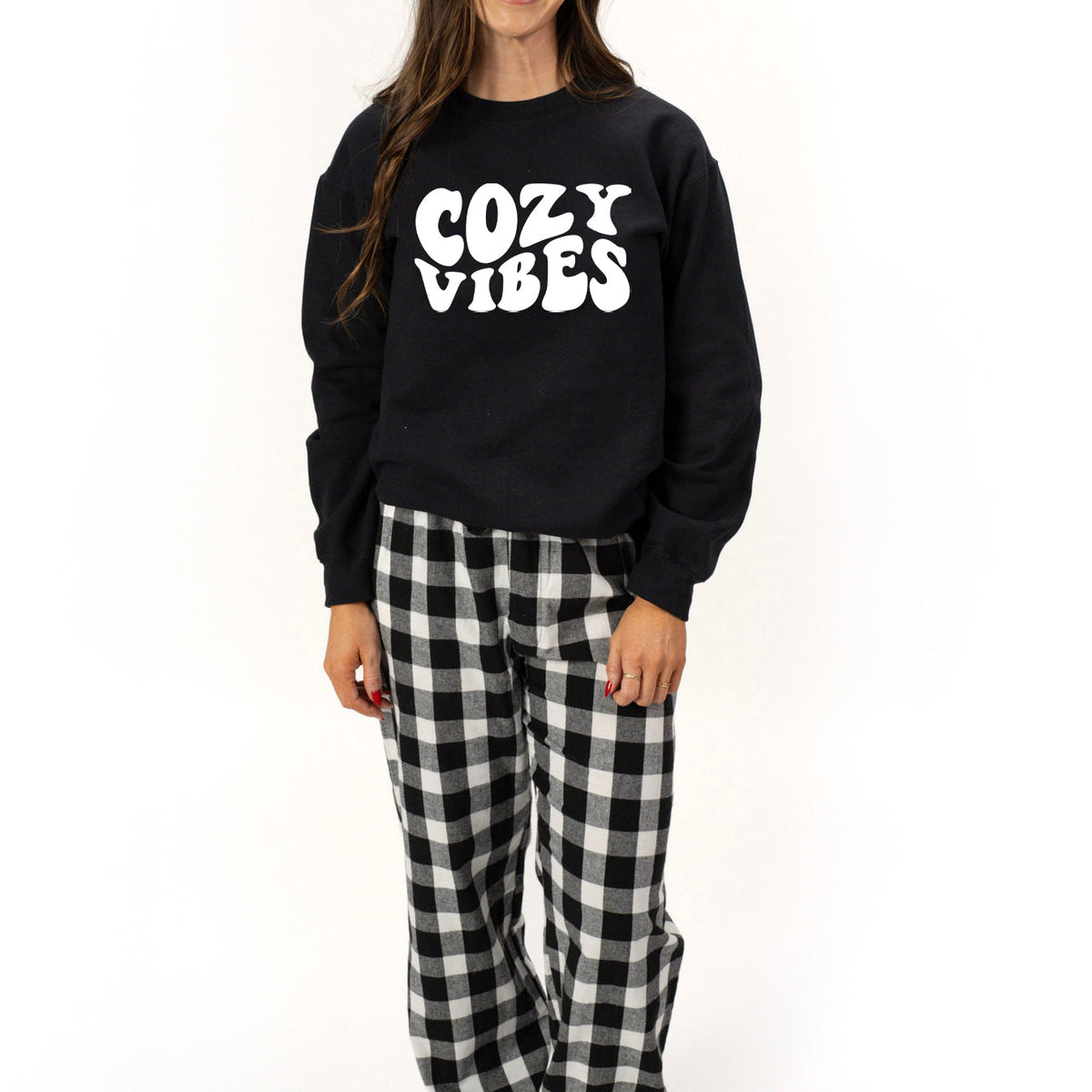 Cozy Vibes | Plaid Pajama Set
