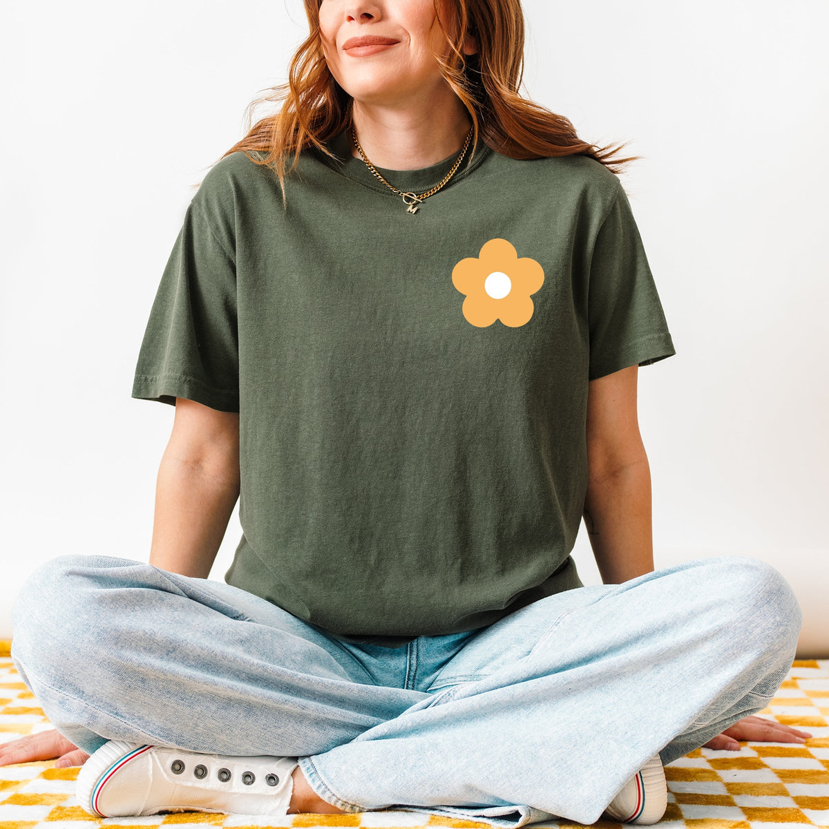 Too Much For You Front And Back - Garment Dyed Tee