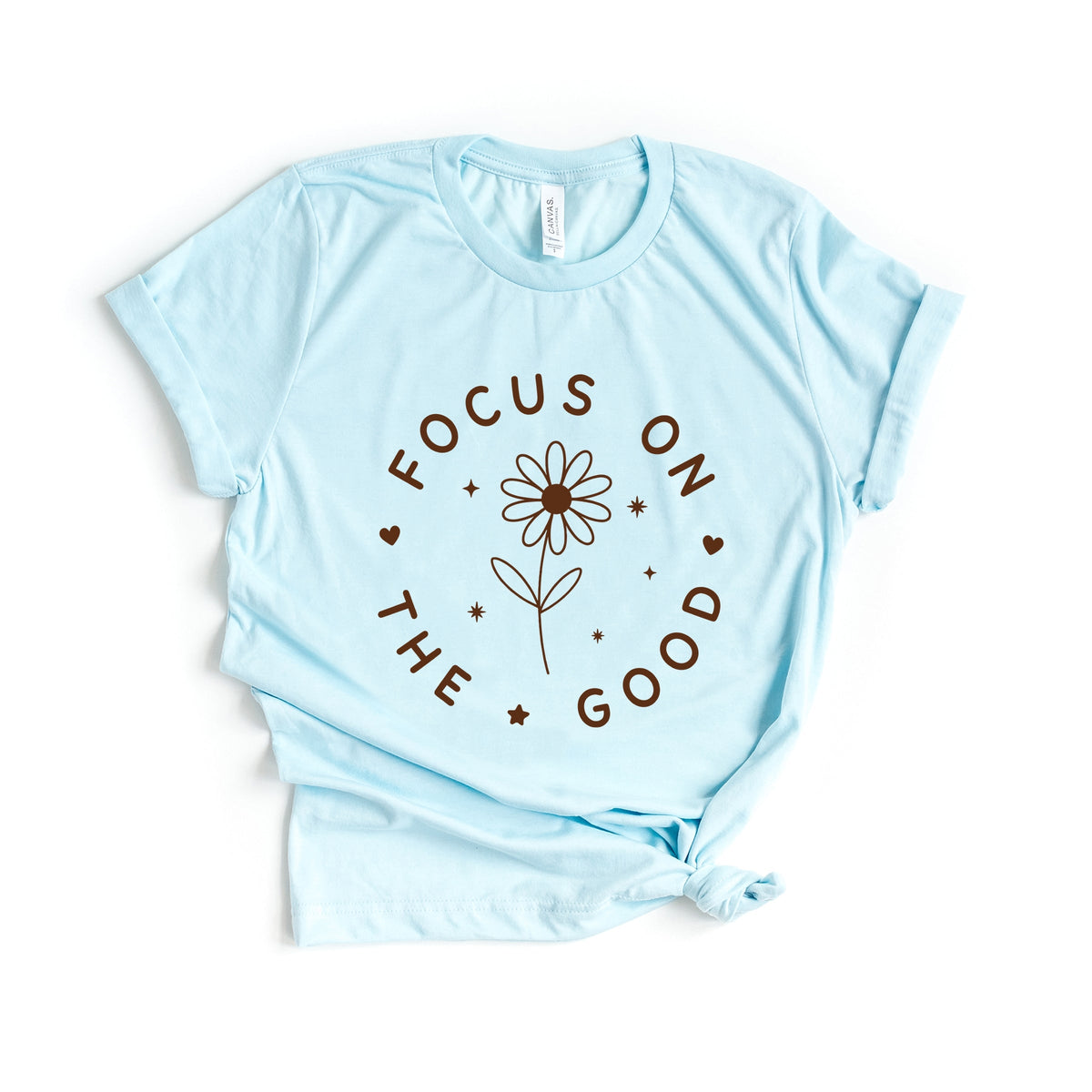 Focus On The Good Daisy - Women's Short Sleeve Graphic T-Shirt