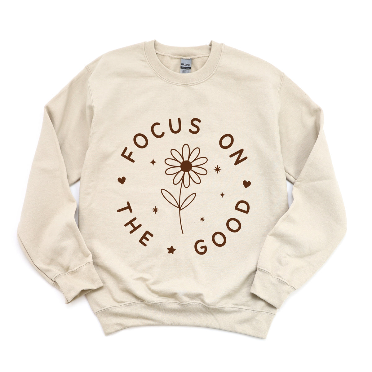 Focus On The Good Daisy - Women's Graphic Sweatshirt
