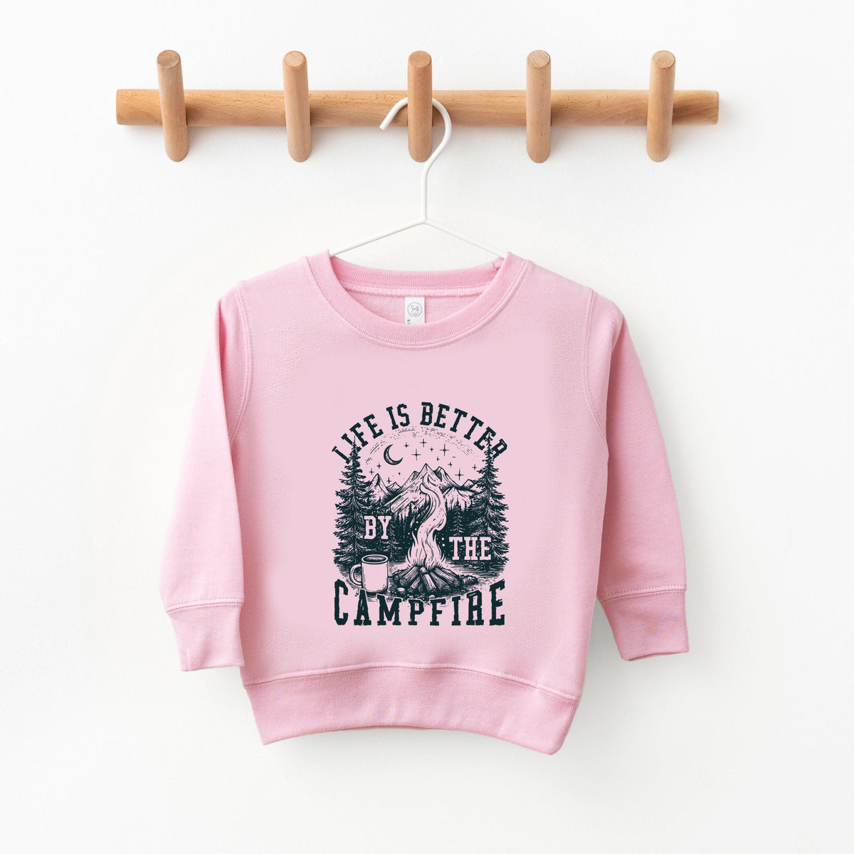 Life is Better by the Campfire Forest - Youth Graphic Sweatshirt