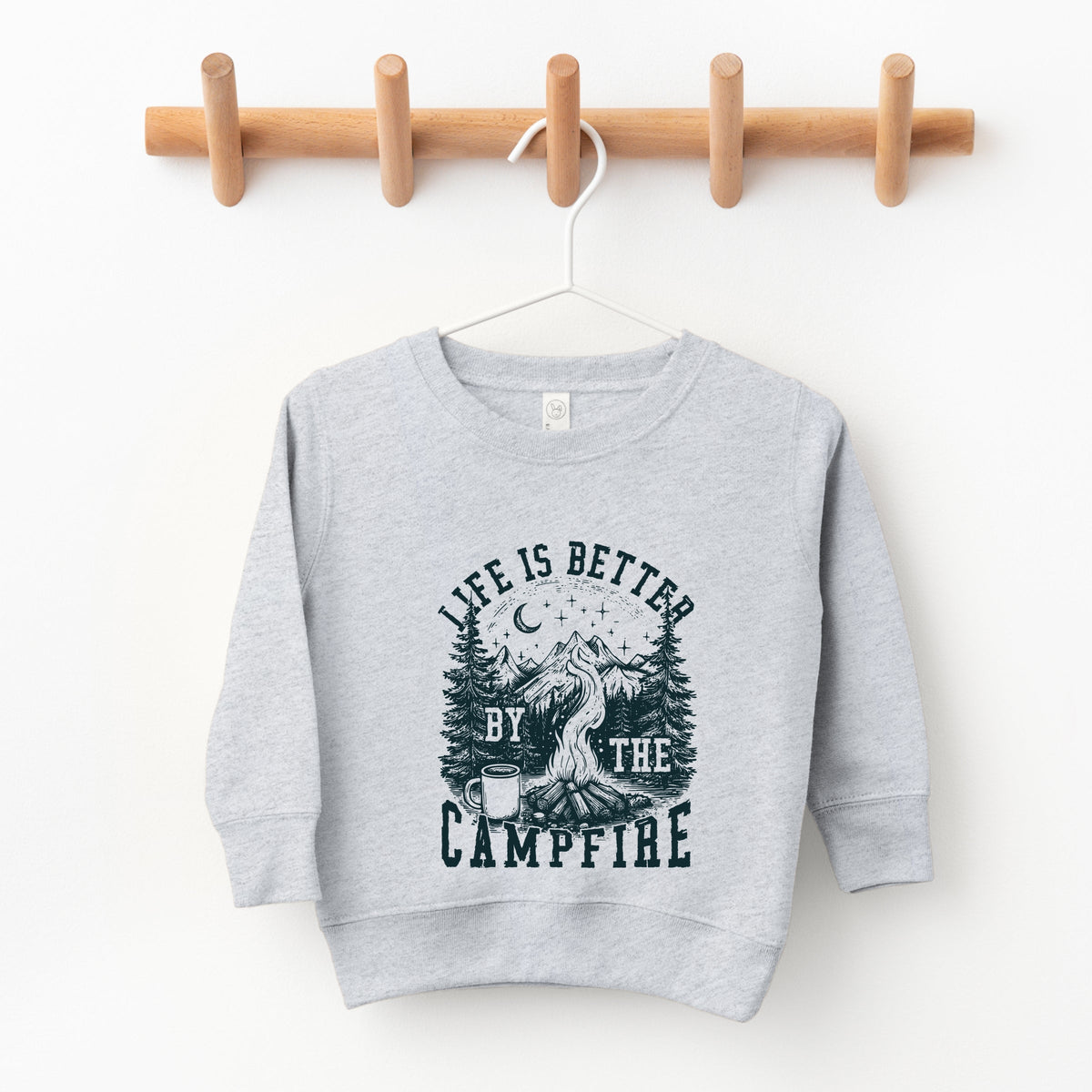 Life is Better by the Campfire Forest - Toddler Graphic Sweatshirt