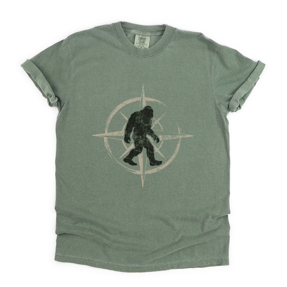 Wild Compass Distressed - Women's Garment Dyed Graphic T-Shirt