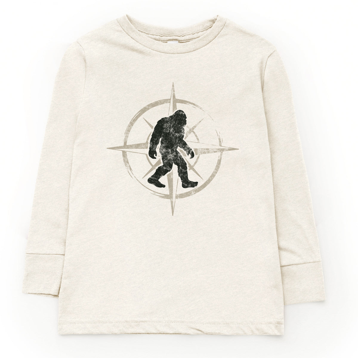 Wild Compass Distressed - Youth Long Sleeve Graphic T-Shirt