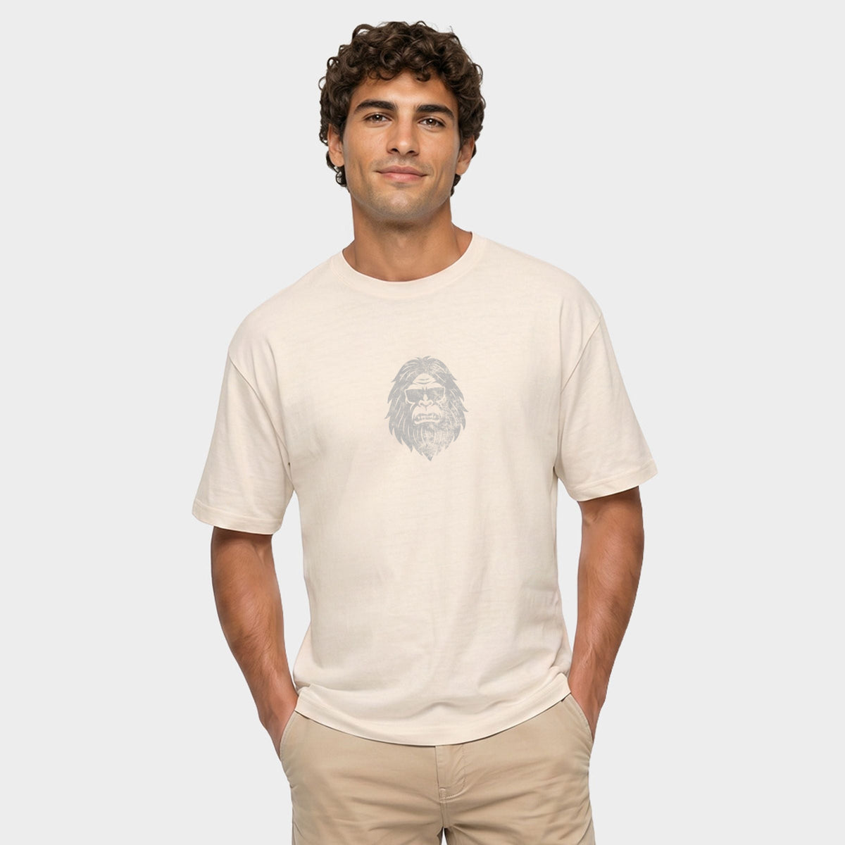Forest Dweller Face - Men's Garment Dyed Graphic T-Shirt