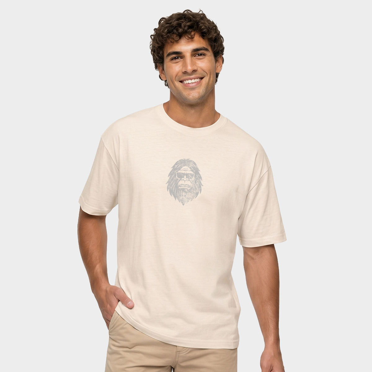 Forest Dweller Face - Men's Garment Dyed Graphic T-Shirt