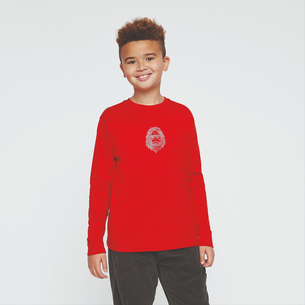 Forest Dweller Face - Youth Long Sleeve Graphic T-Shirt