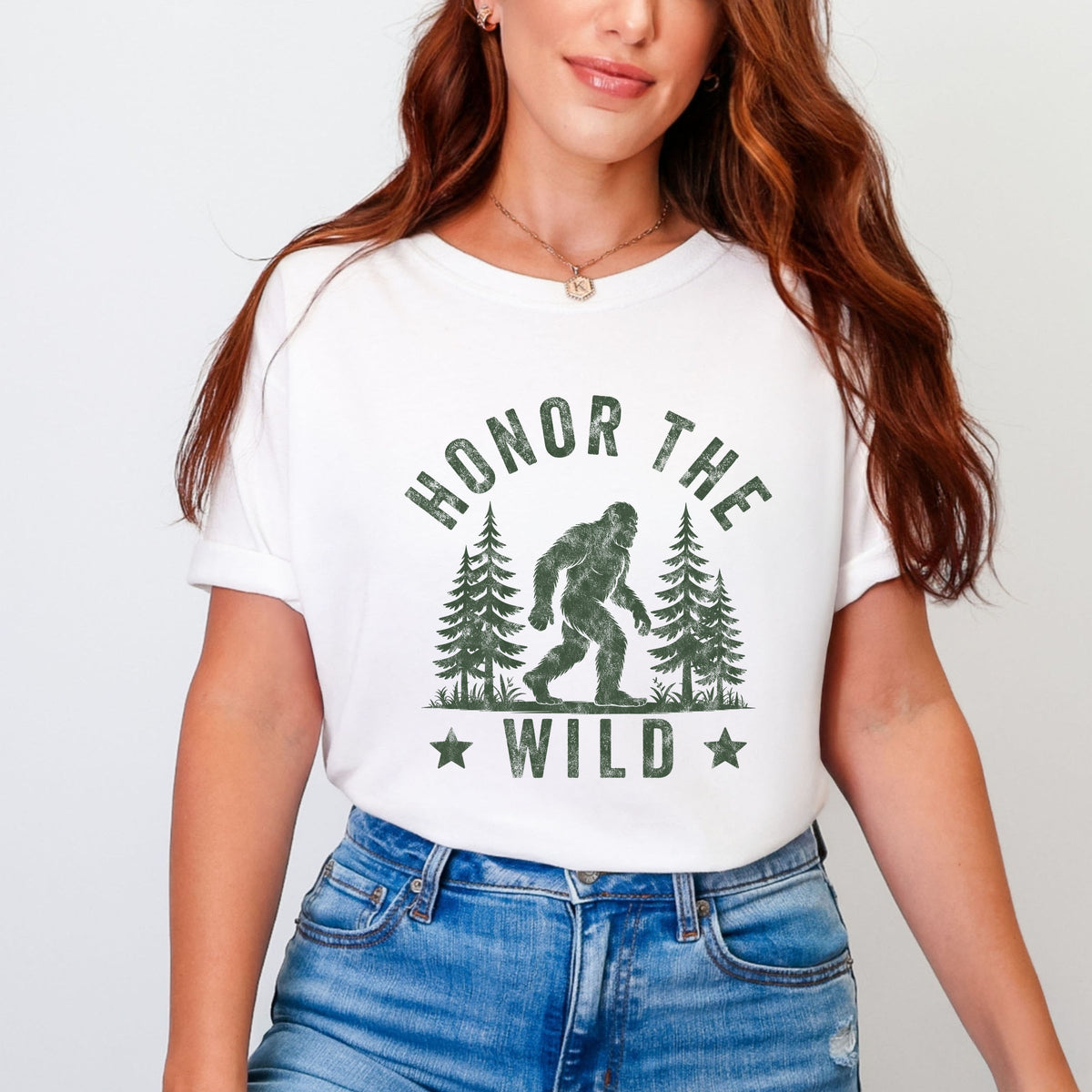 Honor The Wild Distressed - Women's Garment Dyed Graphic T-Shirt