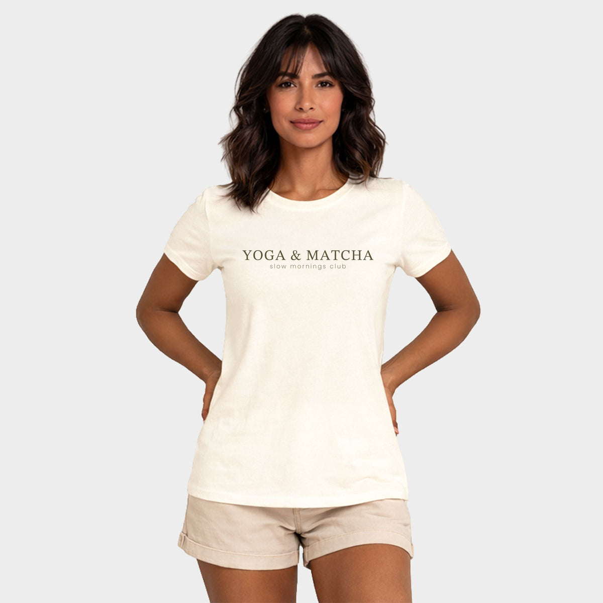 Yoga & Matcha - Women's Short Sleeve Graphic T-Shirt