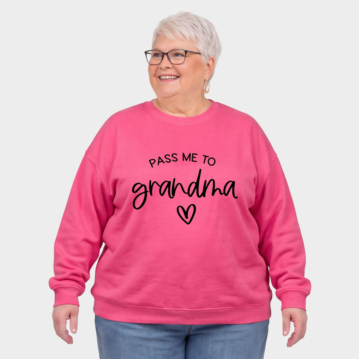 Pass Me To Grandma Heart - Women's Plus Sweatshirt
