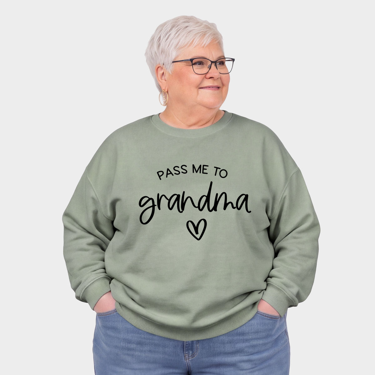 Pass Me To Grandma Heart - Women's Plus Sweatshirt