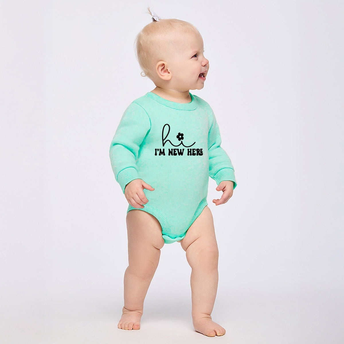 Hi I'm New Here  - Infant Fleece BodySuit
