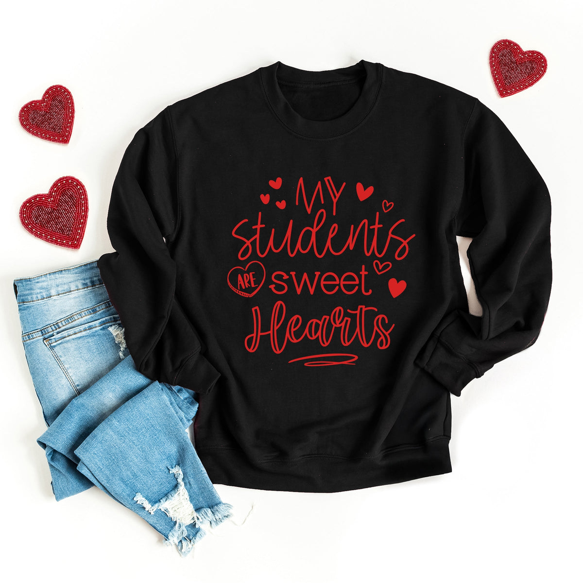 My Students Are Sweet Hearts - Women's Graphic Sweatshirt