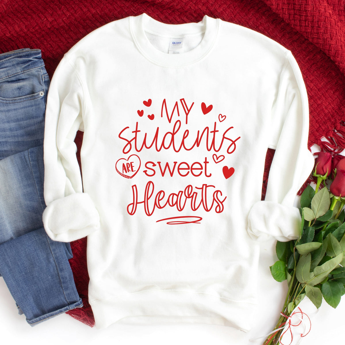 My Students Are Sweet Hearts - Women's Graphic Sweatshirt
