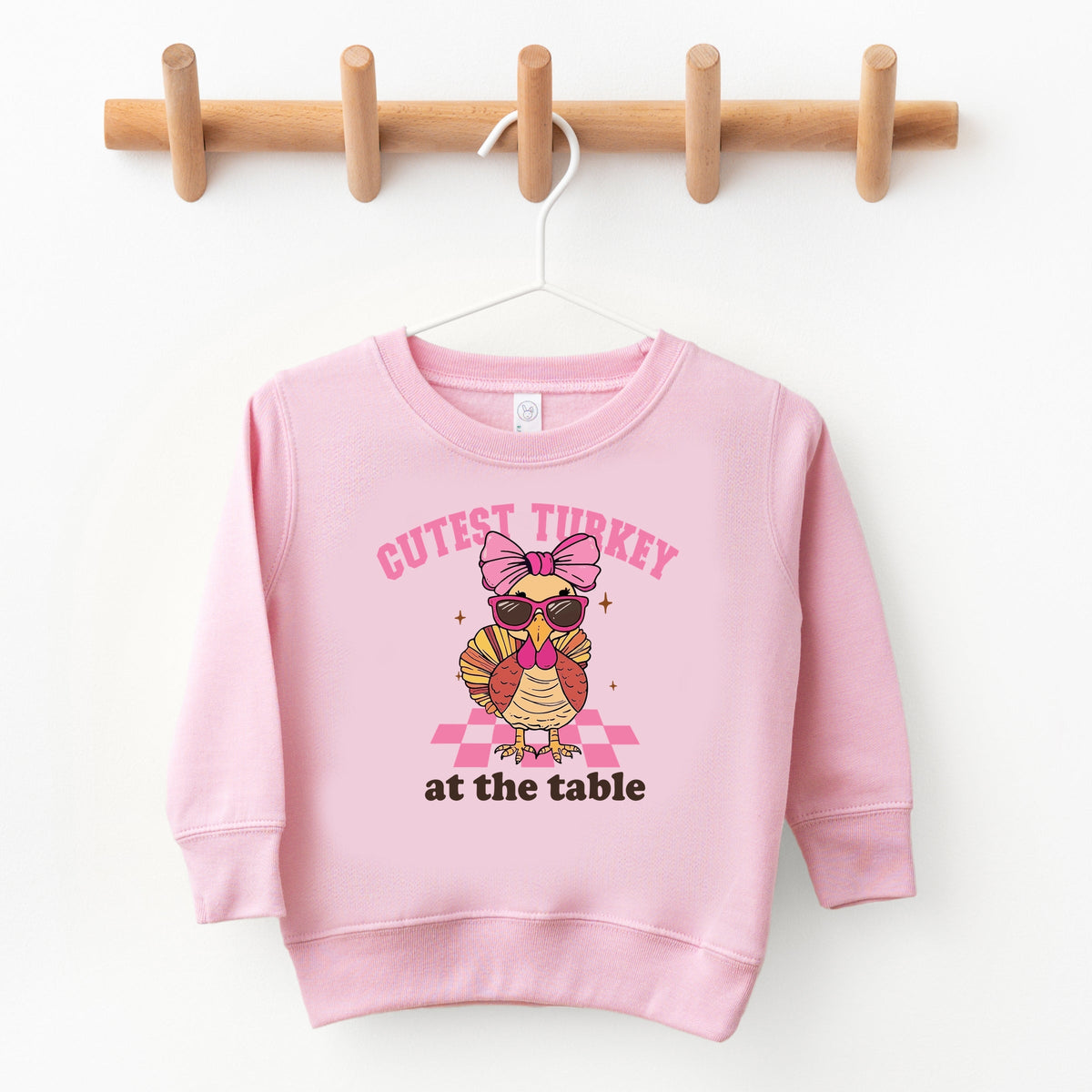 Cutest Turkey At The Table - Toddler Graphic Sweatshirt