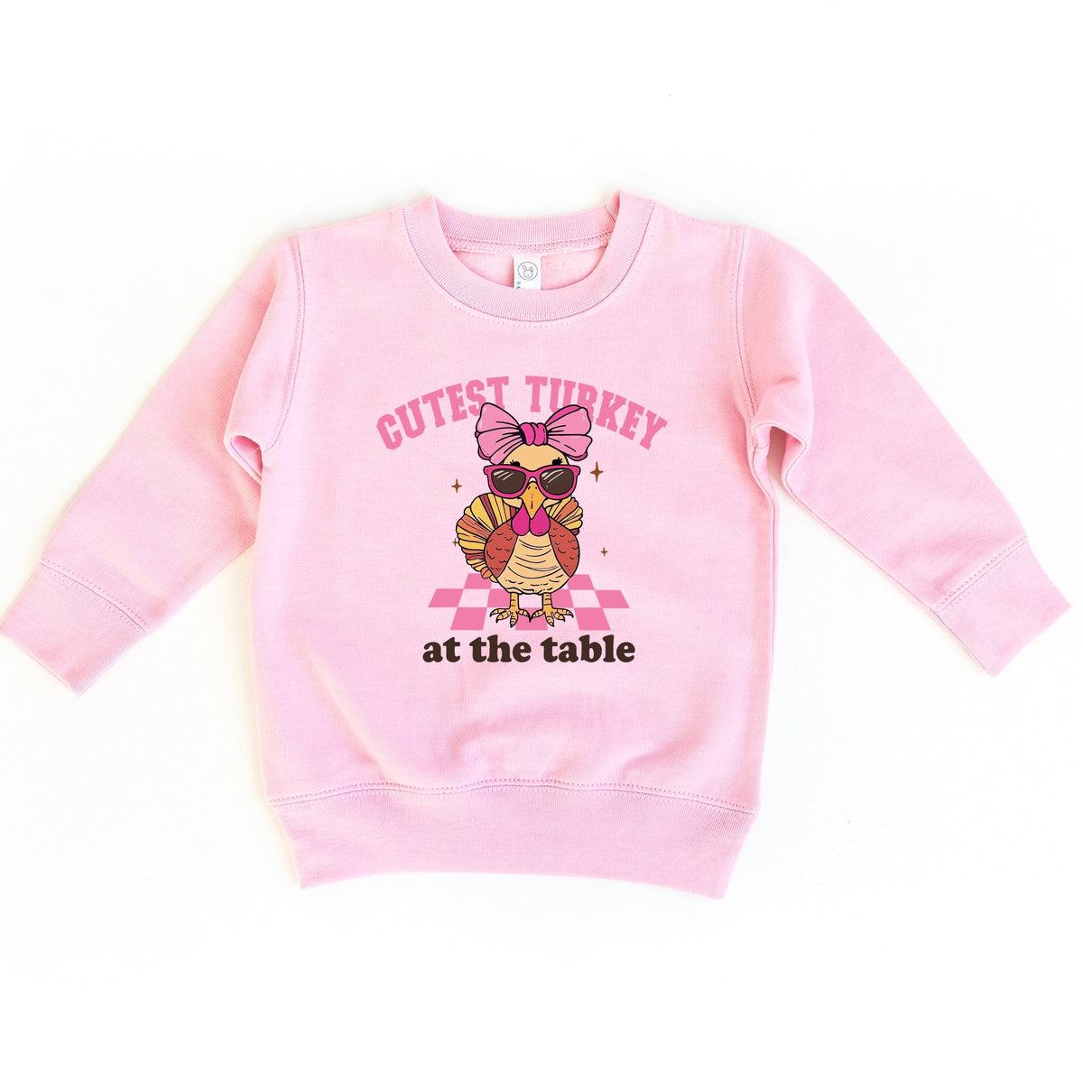 Cutest Turkey At The Table - Toddler Graphic Sweatshirt