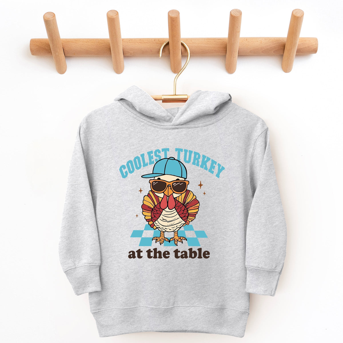 Coolest Turkey At The Table - Toddler Hoodie