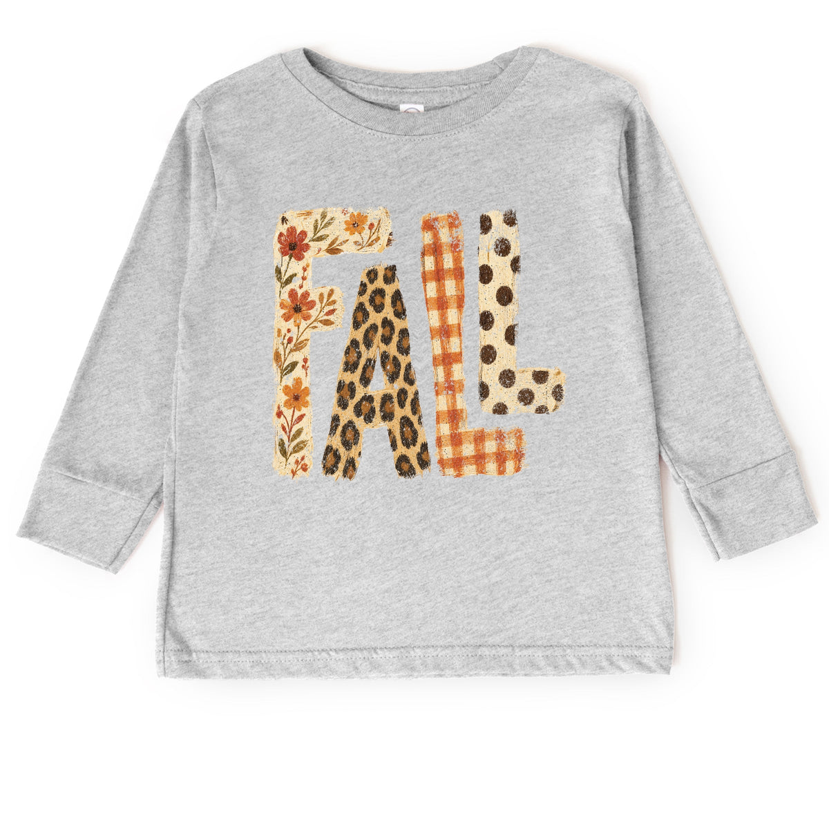 Fall Bold Patterns - Toddler Long Sleeve Graphic Tee