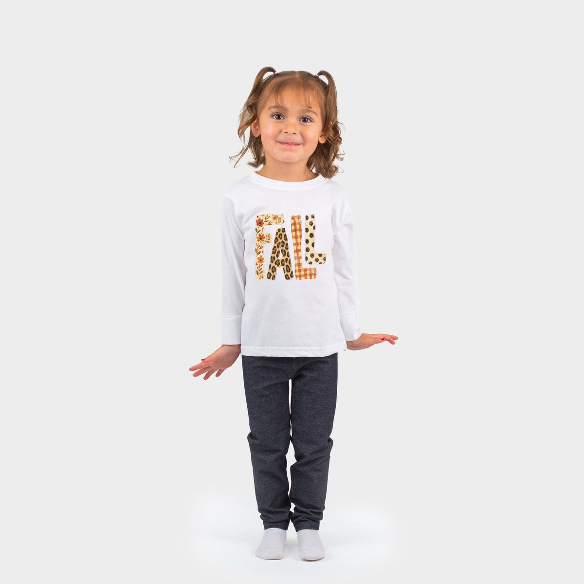 Fall Bold Patterns - Toddler Long Sleeve Graphic Tee