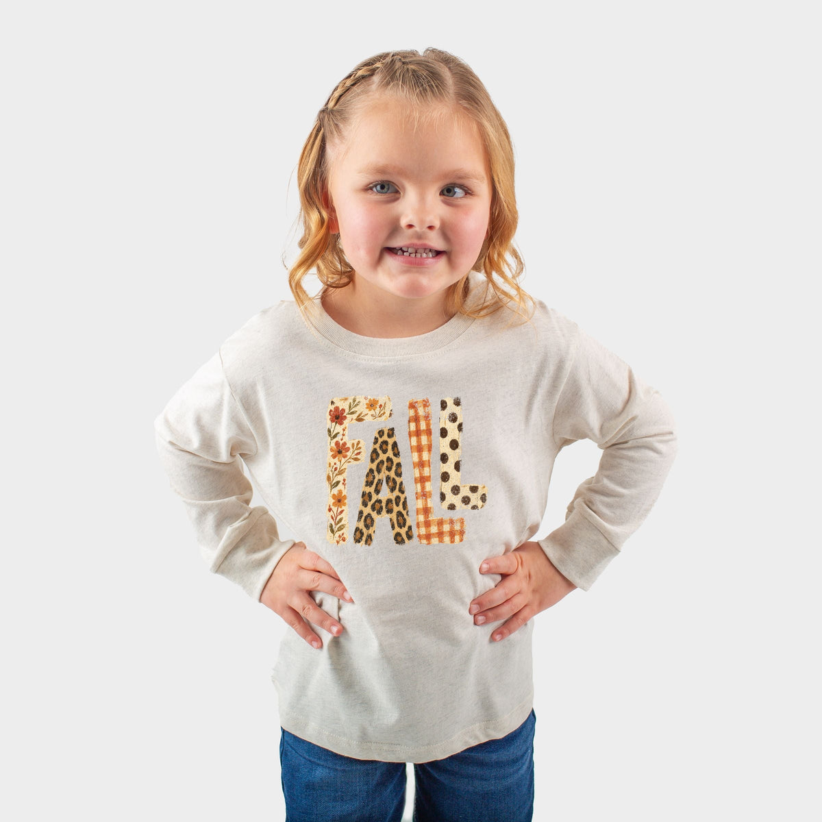 Fall Bold Patterns - Toddler Long Sleeve Graphic Tee