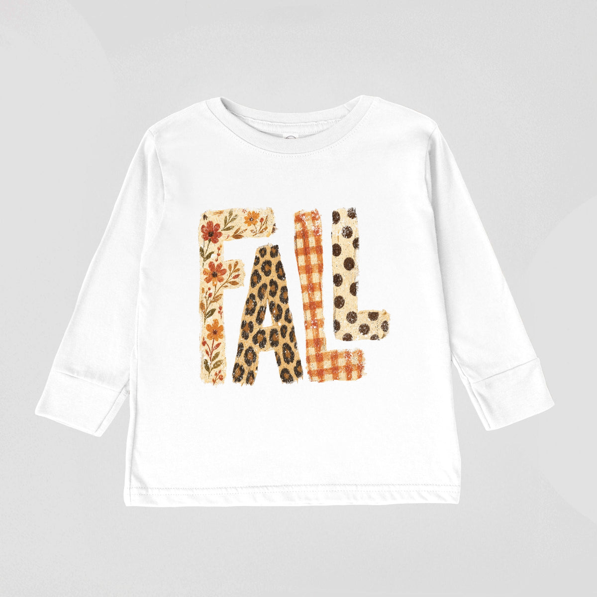Fall Bold Patterns - Toddler Long Sleeve Graphic Tee