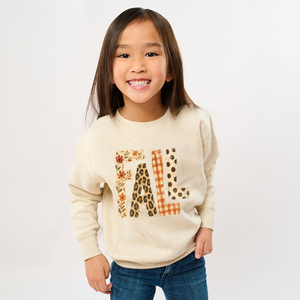 Fall Bold Patterns - Youth Graphic Sweatshirt