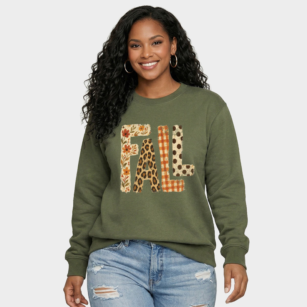 Fall Bold Patterns - Women's Graphic Sweatshirt