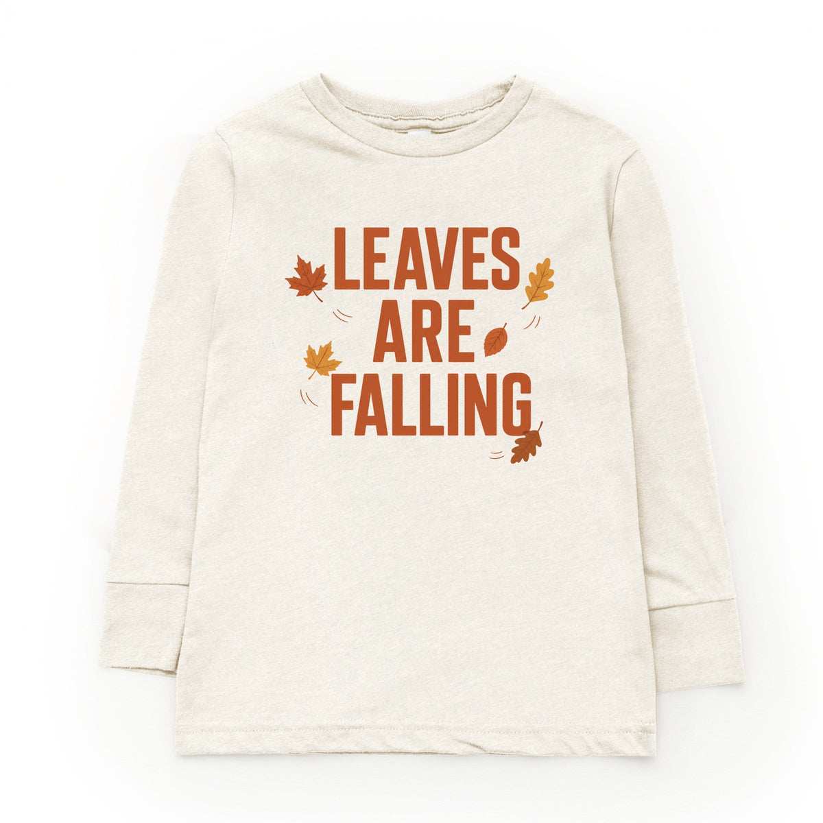 Leaves Are Falling Orange - Youth Long Sleeve Graphic T-Shirt
