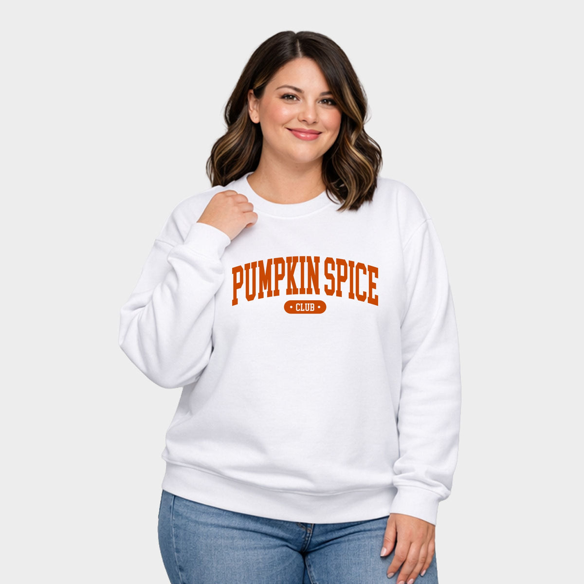 Pumpkin Spice Club Arched - Women's Plus Sweatshirt