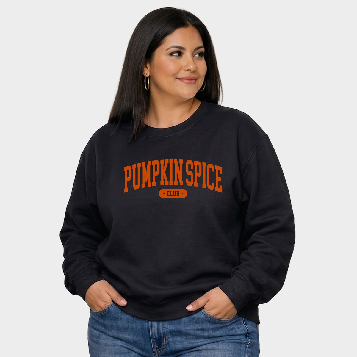 Pumpkin Spice Club Arched - Women's Plus Sweatshirt