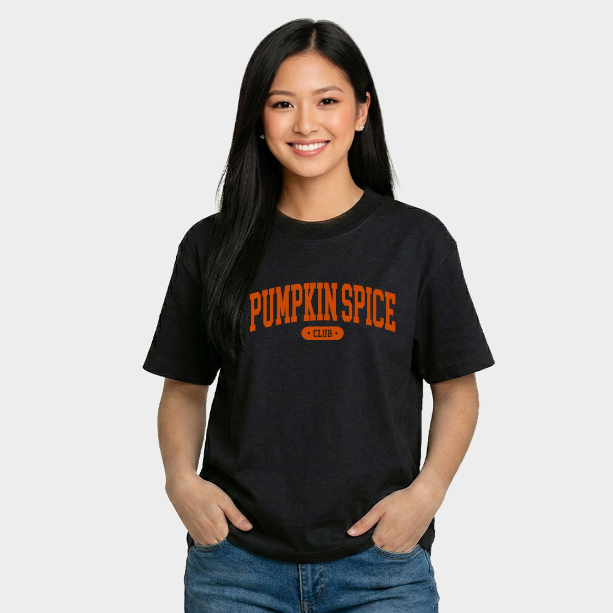 Pumpkin Spice Club Arched - Women's Relaxed Boxy Tee