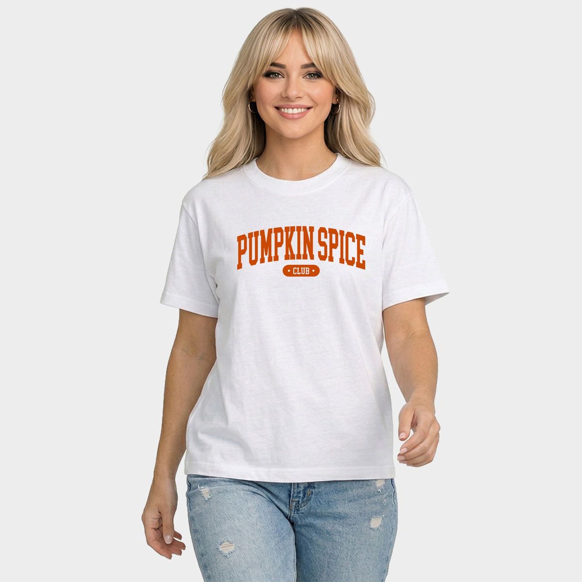 Pumpkin Spice Club Arched - Women's Relaxed Boxy Tee