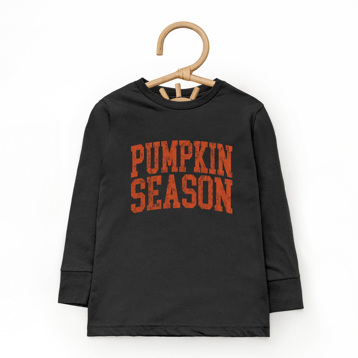 Pumpkin Season Varsity Stacked - Toddler Long Sleeve Graphic Tee